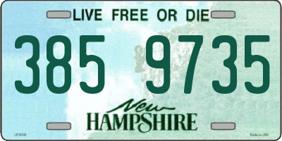 NH license plate 3859735