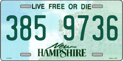 NH license plate 3859736