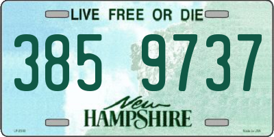 NH license plate 3859737