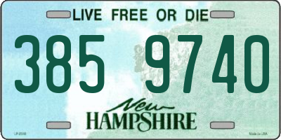 NH license plate 3859740