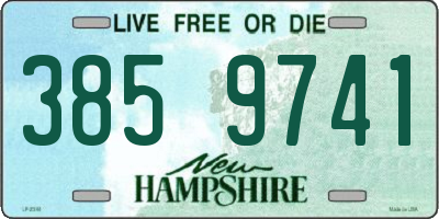 NH license plate 3859741