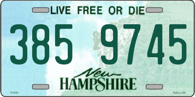 NH license plate 3859745