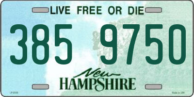 NH license plate 3859750