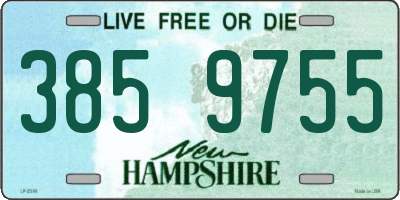 NH license plate 3859755