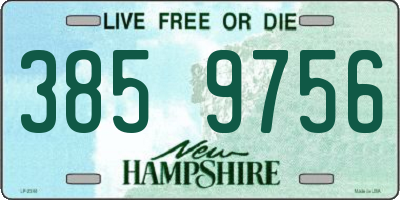 NH license plate 3859756