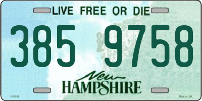 NH license plate 3859758