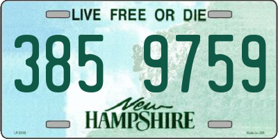 NH license plate 3859759