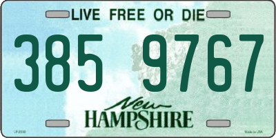 NH license plate 3859767