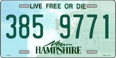 NH license plate 3859771