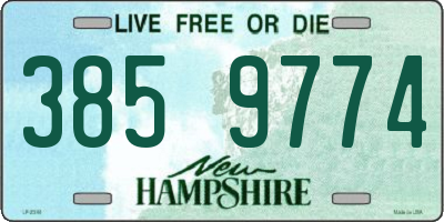 NH license plate 3859774