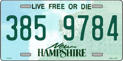 NH license plate 3859784