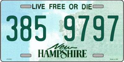NH license plate 3859797