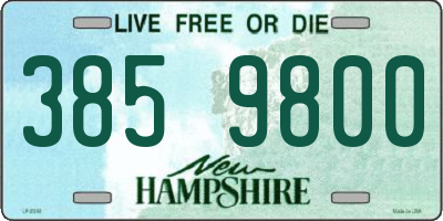 NH license plate 3859800