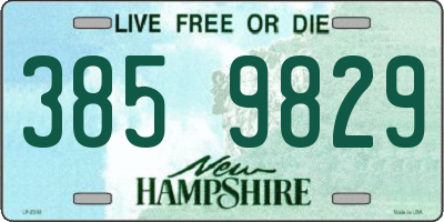 NH license plate 3859829