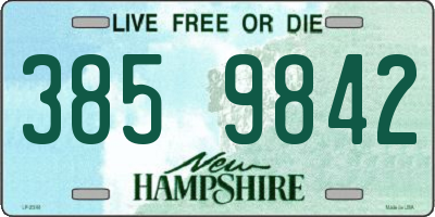 NH license plate 3859842