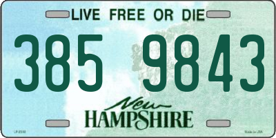 NH license plate 3859843