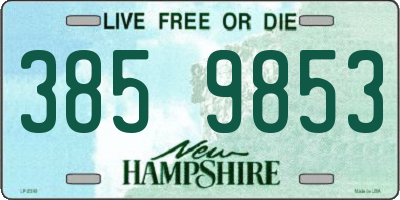 NH license plate 3859853