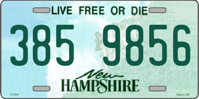 NH license plate 3859856