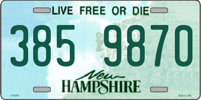 NH license plate 3859870