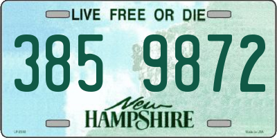 NH license plate 3859872