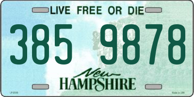 NH license plate 3859878