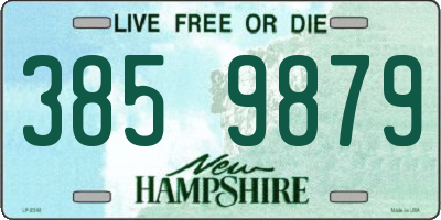 NH license plate 3859879