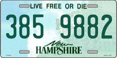 NH license plate 3859882