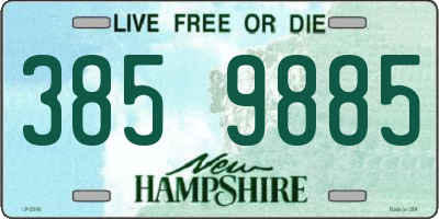 NH license plate 3859885