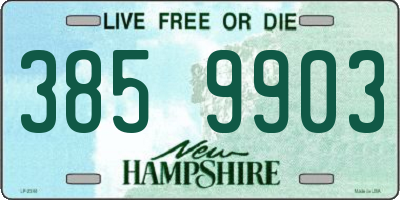 NH license plate 3859903