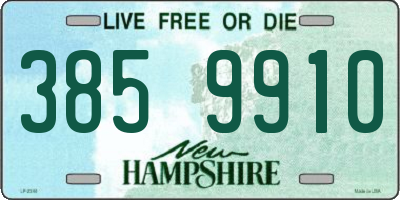 NH license plate 3859910