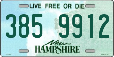 NH license plate 3859912