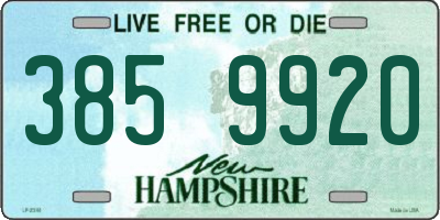 NH license plate 3859920