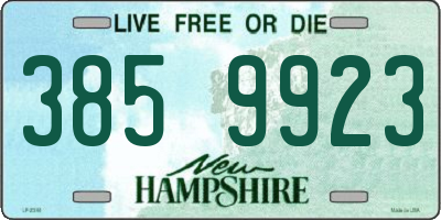 NH license plate 3859923