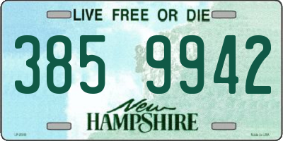 NH license plate 3859942