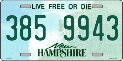 NH license plate 3859943