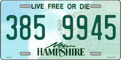 NH license plate 3859945