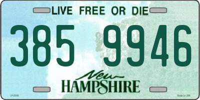 NH license plate 3859946