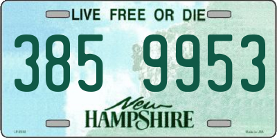 NH license plate 3859953