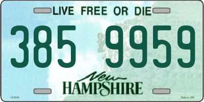 NH license plate 3859959