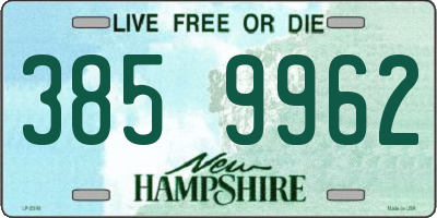 NH license plate 3859962