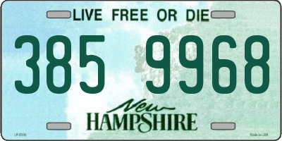 NH license plate 3859968