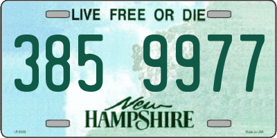 NH license plate 3859977