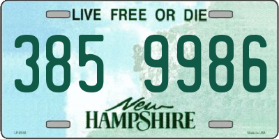 NH license plate 3859986