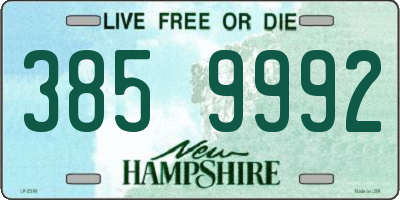 NH license plate 3859992