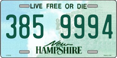 NH license plate 3859994