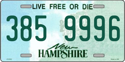 NH license plate 3859996