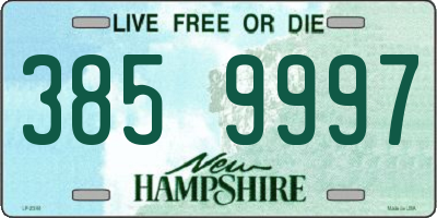 NH license plate 3859997