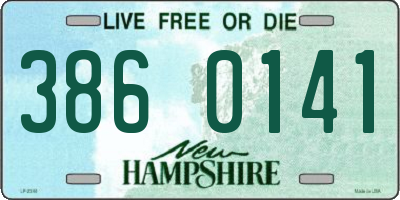 NH license plate 3860141