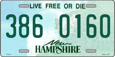 NH license plate 3860160