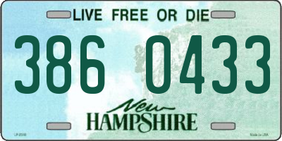 NH license plate 3860433